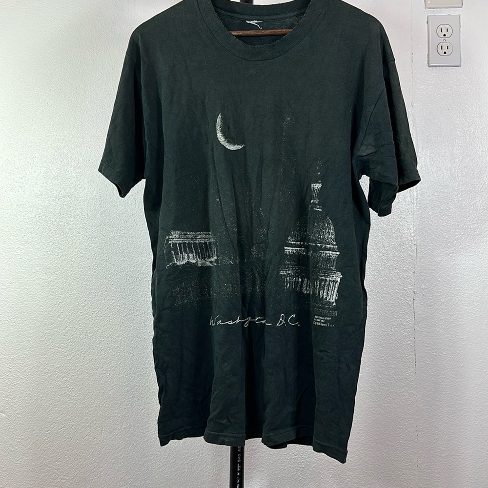 Vintage Washington DC T Shirt Double Sided 1992 Single Stitch Made In USA